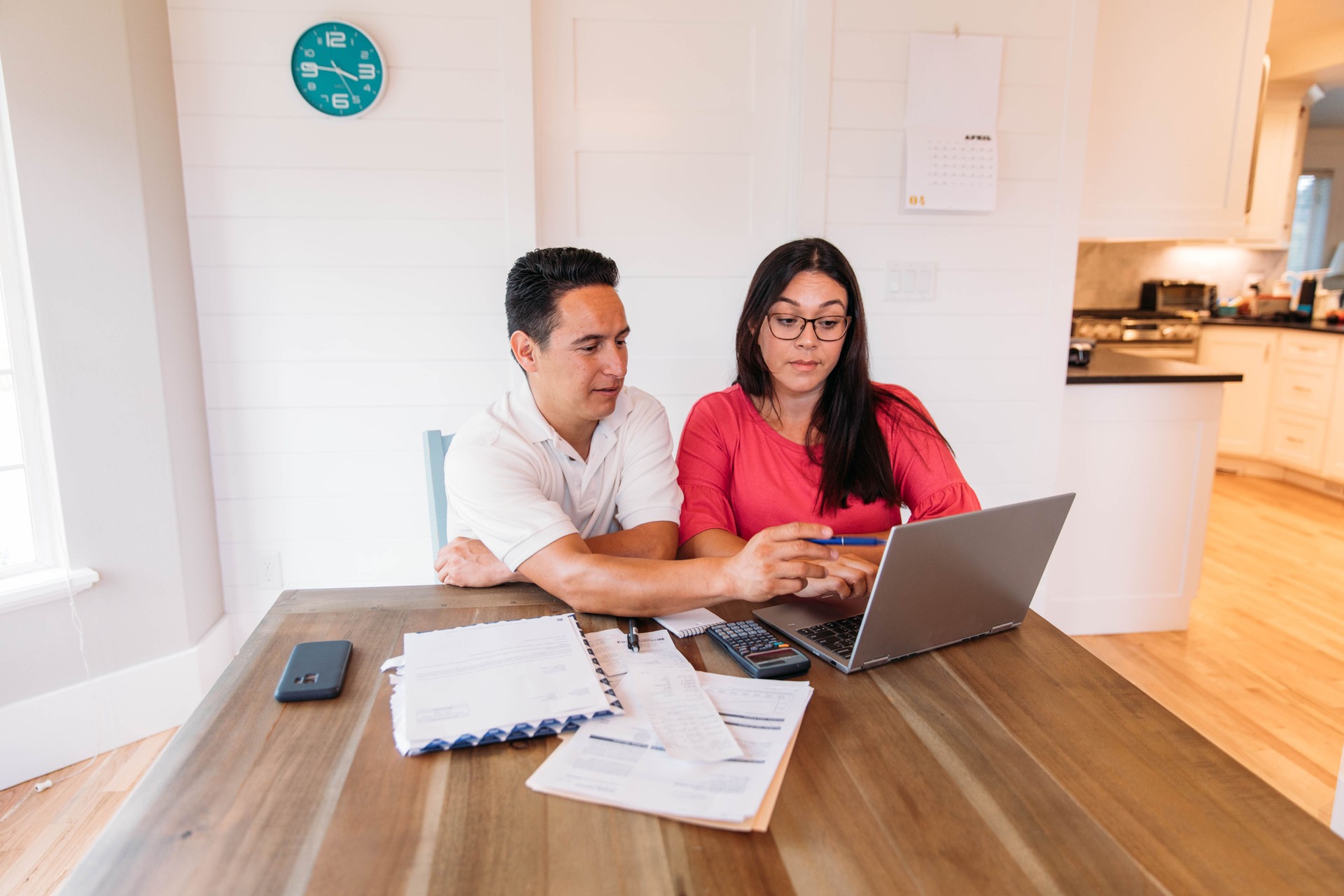 Married Couple Doing Home Finances